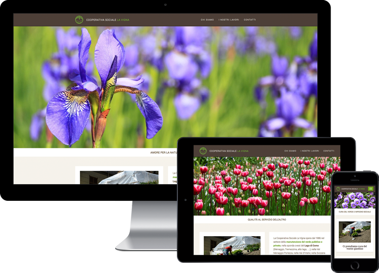 Realizzazione siti web per giardinieri e imprese di manutenzione giardini sul Lago di Como