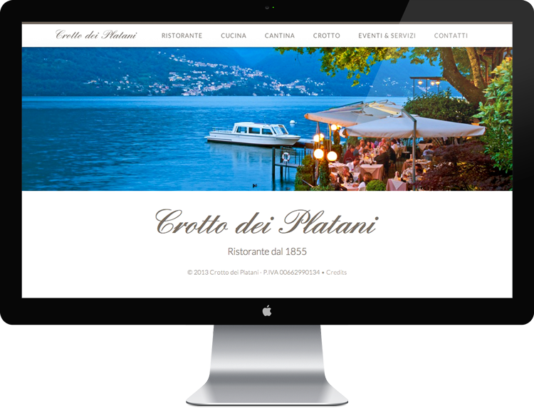 realizzazione siti web ristoranti como: Crotto dei Platani - Ristorante Lago di Como